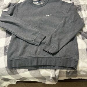 Nike Men's Gray Crewneck Sweater
